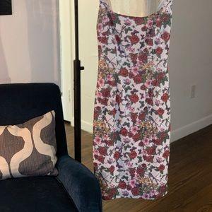 Never worn Black Halo midi dress